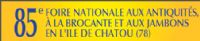Foire Nationale de printemps aux antiquités, à la Brocante et aux jambons 2012. Du 28 septembre au 7 octobre 2012 à Chatou. Yvelines. 